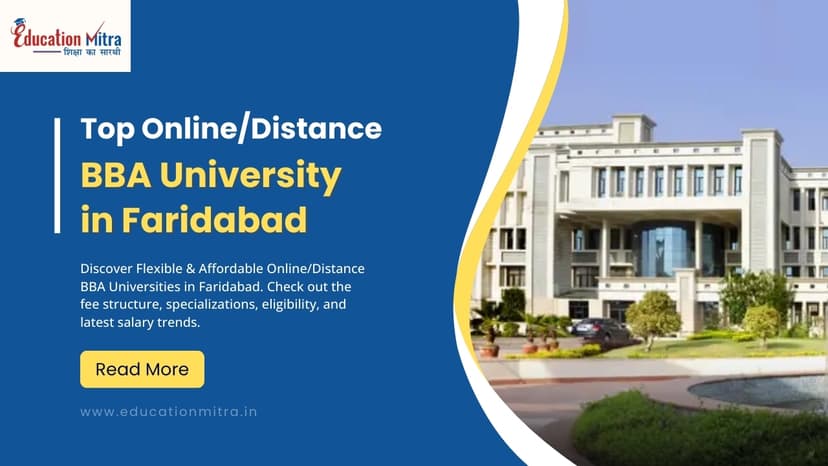 Top Online/Distance BBA Colleges and Universities in Faridabad