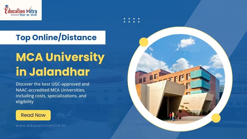Top Online/Distance MCA Colleges and Universities in Jalandhar