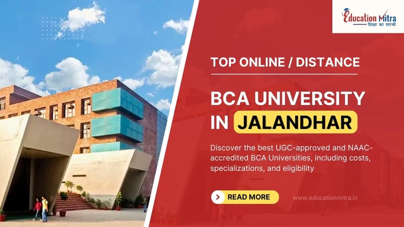 Top Online/Distance BCA Colleges and Universities in Jalandhar
