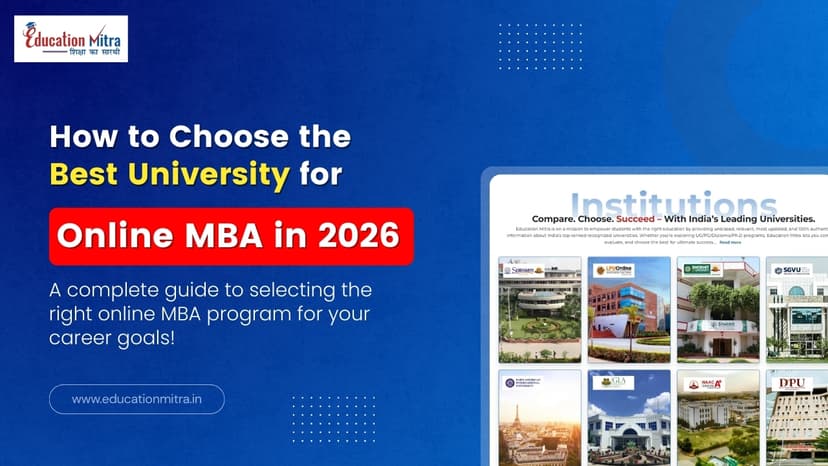 How to Choose the Best University for an Online MBA Program in 2026