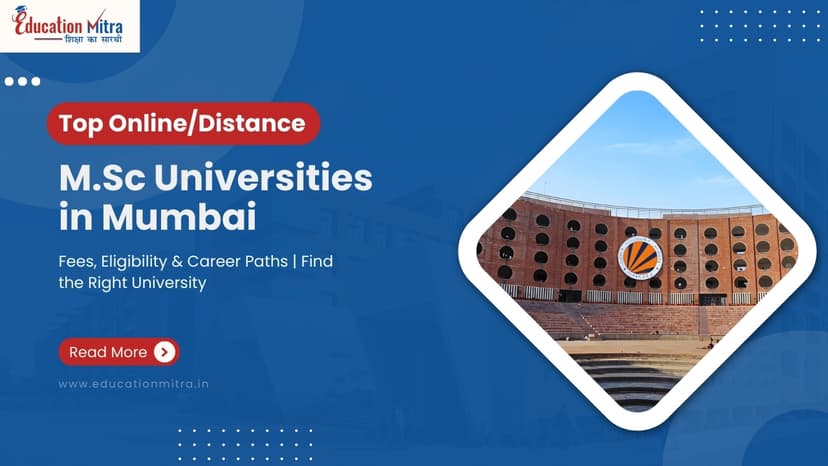 Top Online/Distance M.Sc University in Mumbai