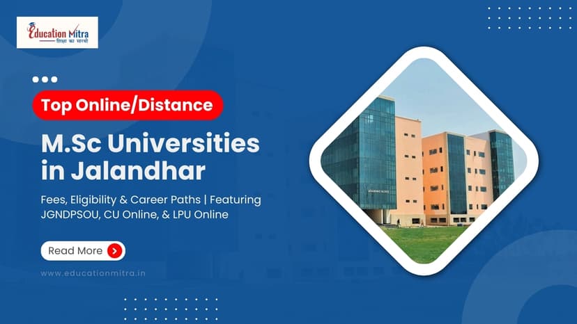 Online M.Sc Colleges/Universities in Jalandhar