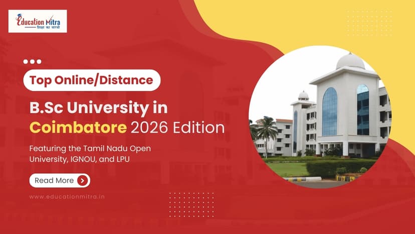 Top Online/Distance BSC Colleges and Universities in Coimbatore