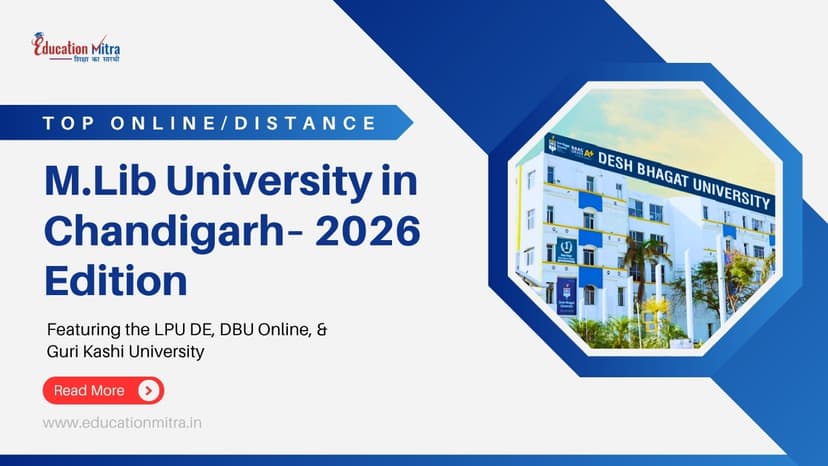 Top Online/Distance M.Lib Colleges and Universities in Chandigarh
