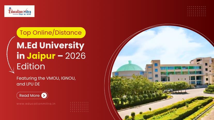 Top Online/Distance M.Ed Colleges and Universities in Jaipur