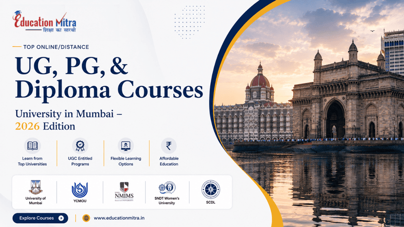 Top ODL & Online University in Mumbai for UG, PG & Diploma Courses