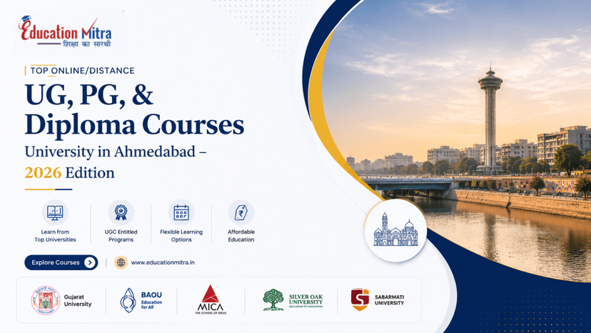 Top ODL & Online University in Ahmedabad for UG, PG & Diploma Courses