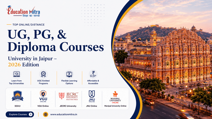 Top ODL & Online University in Jaipur for UG, PG & Diploma Courses
