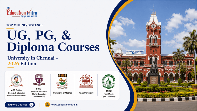 Top ODL & Online University in Chennai for UG, PG & Diploma Courses
