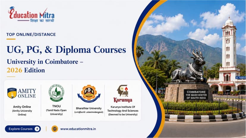 Top ODL & Online University in Coimbatore for UG, PG & Diploma Courses