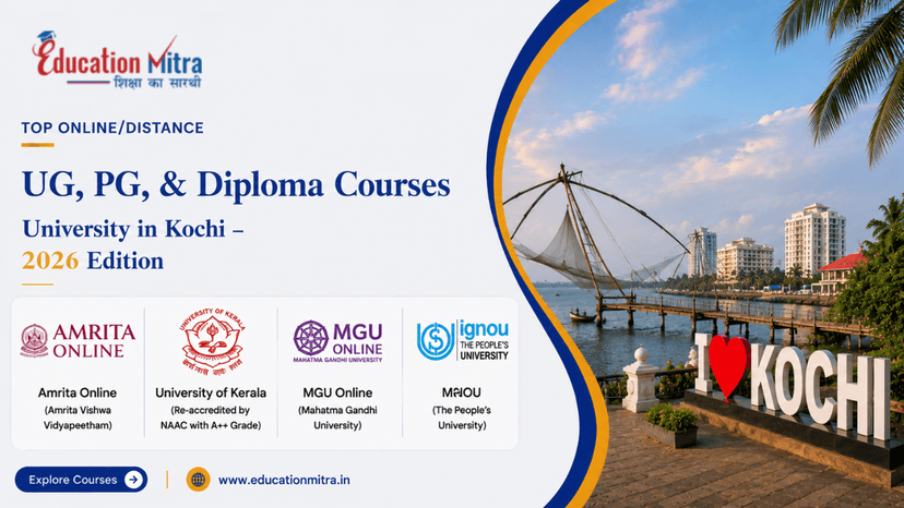 Top ODL & Online University in Kochi for UG, PG & Diploma Courses