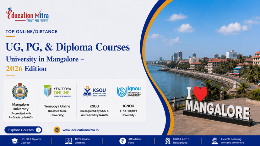 Top ODL & Online University in Mangalore for UG, PG & Diploma Courses