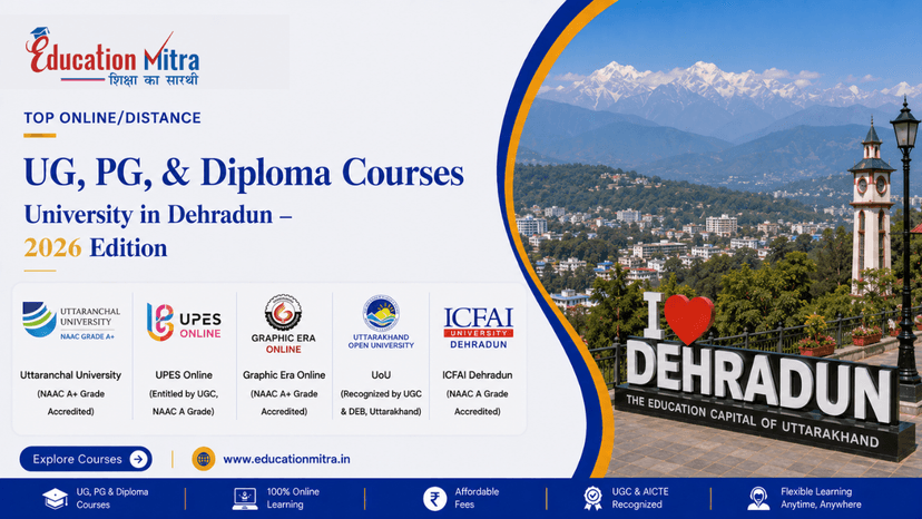 Top ODL & Online University in Dehradun for UG, PG & Diploma Courses